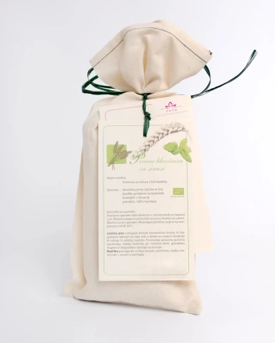 P.E.C.A. cushion - basil - cotton