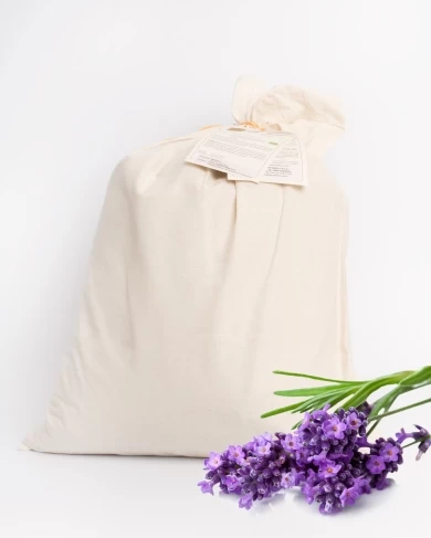 Large P.E.C.A. pillow - lavender - cotton