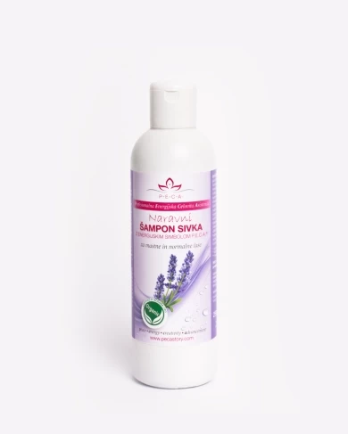 Naravni &scaron;ampon P.E.C.A. - sivka - 250 ml